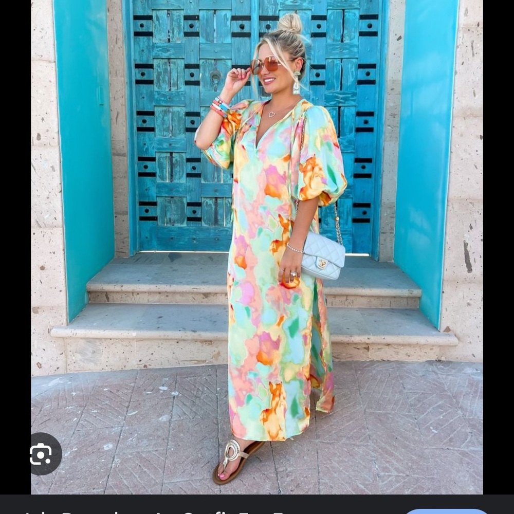 Buddy Love Vibrant Multicolor Maxi Dress